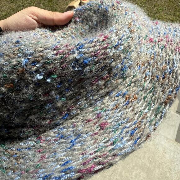 Eaton Italy Wool Blend Bucket Hat Multicolor Speckled Knit Retro Winter Cap - Picture 7 of 7